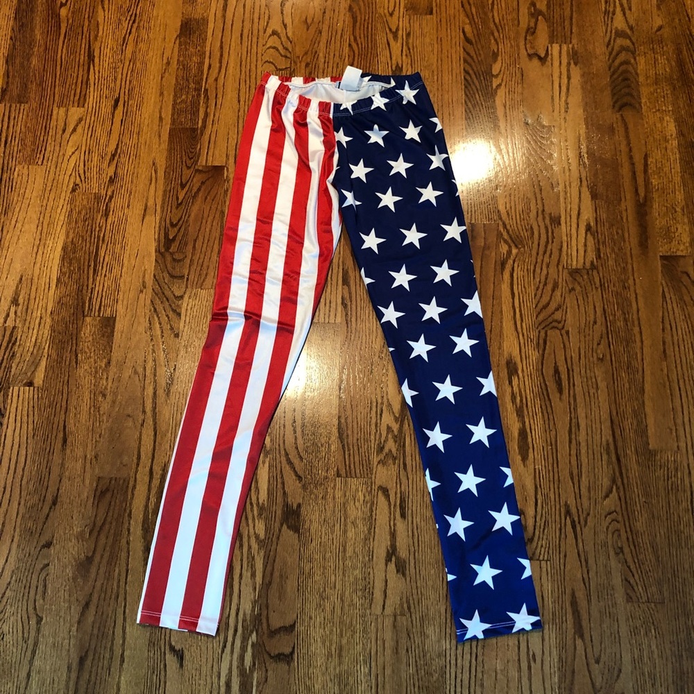 American flag leggings